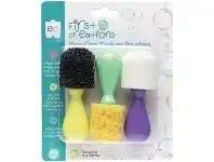 Officeworks First Creations Easi-Grip Texture Brushes Assorted 3 Pack offer