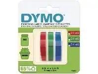 Officeworks DYMO Embossing Tape 9mm x 3m Assorted Colours 3 Pack offer