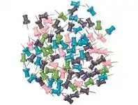 Officeworks Otto Wooden Pushpin Round 80 Pack Pastel offer
