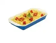 LivingStyles Chasseur Cast Iron Rectangular Serving Dish, 28cm, Sky Blue offer