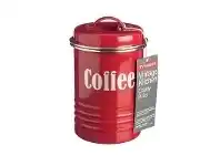LivingStyles Typhoon Vintage Kitchen Coffee Canister - Red offer