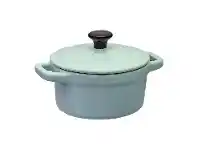 LivingStyles Chasseur La Cuisson Mini Cocotte, 10cm, Duck Egg Blue offer