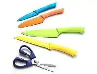 LivingStyles Scanpan Spectrum 6 Piece Cutlery Block Set, Multicolour offer