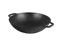 LivingStyles Pyrolux Pyrocast Cast Iron Wok, 37cm offer