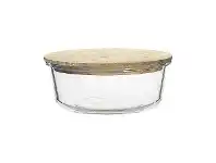 LivingStyles Ecology Nourish Round Glass Container, 19.5cm offer