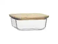 LivingStyles Ecology Nourish Square Glass Container, 18cm offer