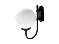 LivingStyles Italian Made Lisbon Large Aluminium IP43 Exterior Wall Light - Black offer
