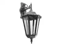 LivingStyles Italian Made Chester Large Aluminium IP43 Exterior Hanging Wall Light - Black offer
