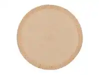 LivingStyles Milano Metallic Edge Hand Braided Jute Indoor/Outdoor 120cm Round Rug - Natural/Copper offer
