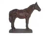 LivingStyles Cast Iron Horse Figurine Garden Decor offer