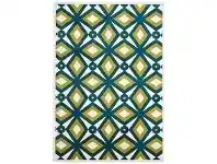 LivingStyles Nadia Egyptian Made Indoor/Outdoor Rug in Blue & Citrus - 290x200cm offer