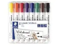Officeworks Staedtler Lumocolor Whiteboard Markers Bullet Assorted 8 Pack offer