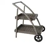 LivingStyles Ruby Aluminium Outdoor Drinks Trolley, Champagne offer