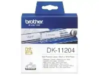 Officeworks Brother DK 11204 17 x 54mm Black On White Small Label Roll offer