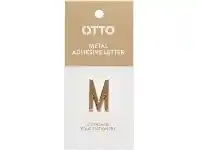 Officeworks Otto Metal Initial Letter Self-Adhesive M offer