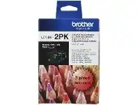 Officeworks Brother LC 73 Ink Cartridges Black Twin Pack offer