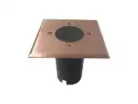LivingStyles Lomond IP67 Exterior Recessed Wall / Inground Up Light, Square, Copper offer
