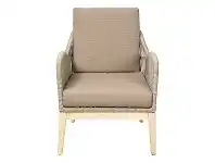 LivingStyles Bentley Indoor / Outdoor Lounge Armchair, Taupe offer
