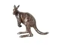 LivingStyles Cast Iron Kangaroo Figurine Garden Decor offer