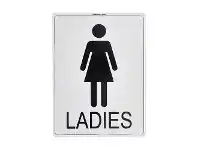 Officeworks Sandleford Ladies Sign 300 x 225mm offer