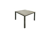 LivingStyles Moluman Outdoor Wicker Square Dining Table, 100cm offer