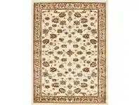 LivingStyles Istanbul Floral Turkish Made Oriental Rug, 290x200cm, Ivory offer