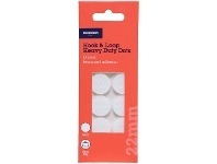 Officeworks J.Burrows Hook & Loop Heavy Duty Adhesive Dots 22mm 12PK offer