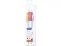 Officeworks Studymate Side Click Mechanical Pencil Purple/Orange 2 Pack offer