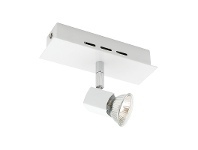 LivingStyles Titan Metal Spotlight, 1 Light, White offer