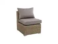 LivingStyles Moluman Outdoor Wicker Modular Armless Lounge Chair offer
