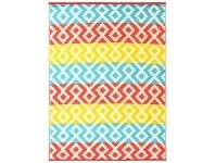 LivingStyles Chatai Geo Diamond Reversible Indoor/Outdoor Rug, 120x170cm, Multi offer