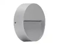 LivingStyles Zeke IP65 Exterior Surface Mounted LED Steplight, 3000K, Mini Round, Silver offer