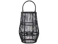 LivingStyles Santos Rattan Lantern with Glass Insert, Large offer