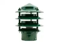 LivingStyles BL-100 IP44 Exterior 3 Tier Bollard Head, Green offer