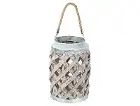 Zenith Handmade Willow & Metal Lantern, Small