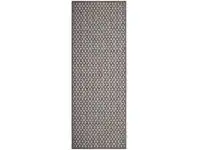 LivingStyles Hawaii Evita Egyptian Made Indoor/Outdoor Runner Rug, 300x80cm, Grey offer