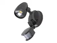 LivingStyles Muro Pro IP54 Tricolour Switchable LED Exterior Spotlight with Sensor, 1 Head, Dark Grey offer