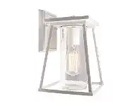 LivingStyles Pierre IP44 Outdoor Wall Lantern, White offer