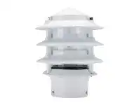 LivingStyles BL-100 IP44 Exterior 3 Tier Bollard Head, White offer