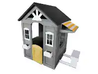 Wooden Cubby House - Grey