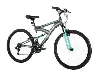 BIG W Huffy Rock Creek 66cm Dual Suspension 18 Speed Mountain Bike - Womens offer