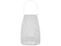 Hyde Metal Mesh Lantern, Large, White