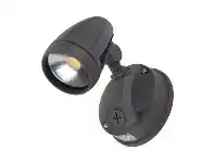 LivingStyles Muro Pro IP54 Tricolour Switchable LED Exterior Spotlight, 1 Head, Dark Grey offer