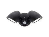 LivingStyles Roman IP65 LED Outdoor Floodlight with Motion Sensor, 2 Light, CCT, Black offer