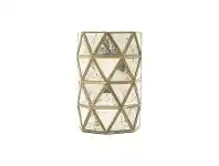 LivingStyles Kiah Glass & Metal Hurricane, Small offer