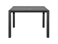 LivingStyles Aria Italian Made Commercial Grade Outdoor Square Coffee Table, 60cm, Anthracite offer
