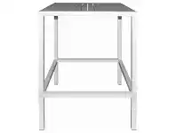 LivingStyles Cube Italian Made Commercial Grade Outdoor Square Bar Table, 80cm, White offer