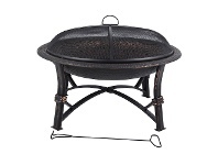 LivingStyles Glow Iron Round Outdoor Fire Pit offer