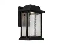 LivingStyles Cornwall IP43 Coastal Exterior LED Wall Lantern, Black offer
