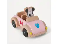 Kmart Disney Wooden Toys Mickey & Friends Minnie Mouse & Car offer